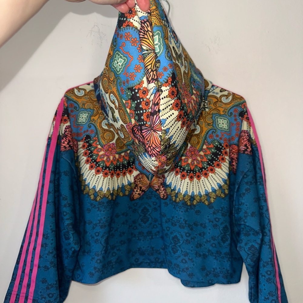 Adidas x Farm Rio Borbomix Cropped Hoodie Women’s - Picture 5 of 7